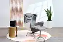 Bild 1 von Elektrischer Massagesessel mit Hocker, Heizfunktion und 2D Mechanismus, ca. 110 x 68 x 110 cm - Grau