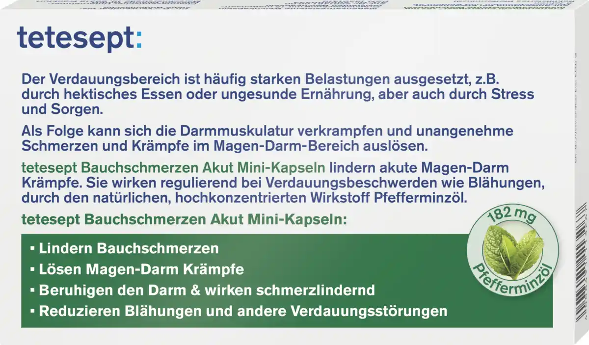 Bild 4 von tetesept Bauchschmerzen Akut Mini-Kapseln