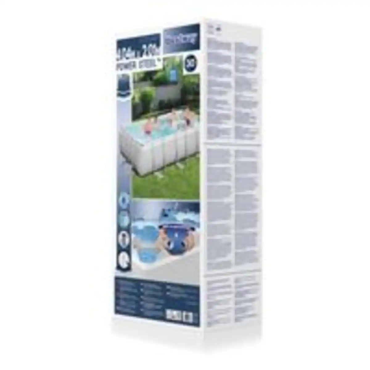 Bild 3 von Power Steel™ Frame Pool-Set mit Filterpumpe 404 x 201 x 100 cm , lichtgrau, eckig