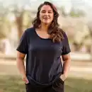 Bild 1 von Damen-T-Shirt mit Lochstruktur, große Größen