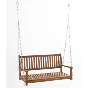 Gartenschaukel für 2 Personen aus Akazienholz mit FSC, ca. 63 x 123 x 61,5 cm