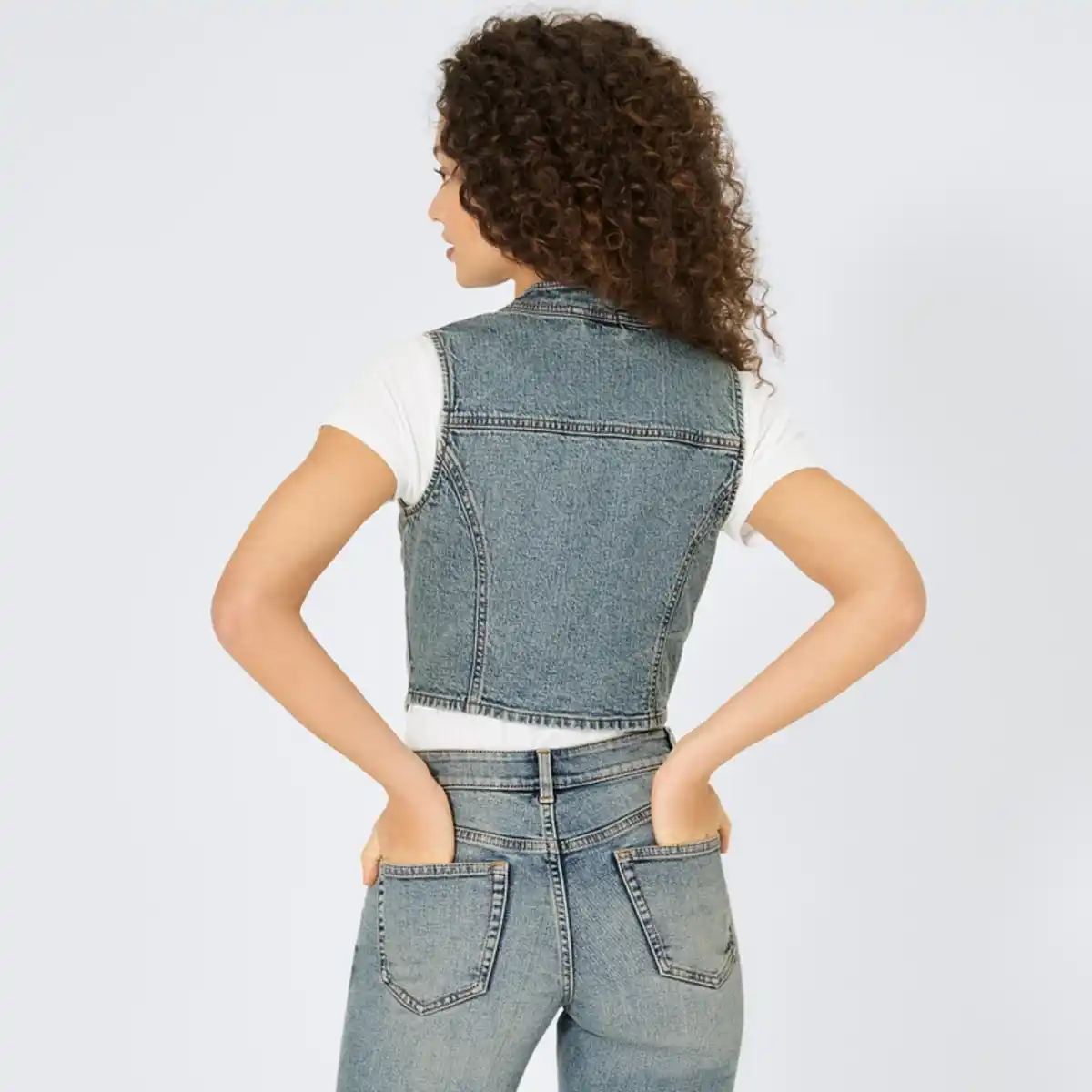 Bild 4 von Damen-Jeans-Weste mit Reißverschluss