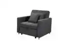 Bild 2 von Sofabett inkl. Kissen, ca. 101 cm x 95 cm x 88 cm - Dunkelgrau