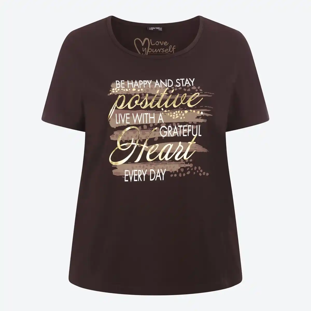 Bild 3 von Damen-T-Shirt mit Frontaufdruck, große Größen