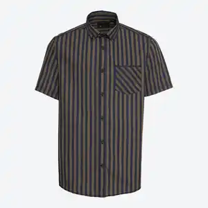 Herren-Kurzarmhemd mit Streifen-Design