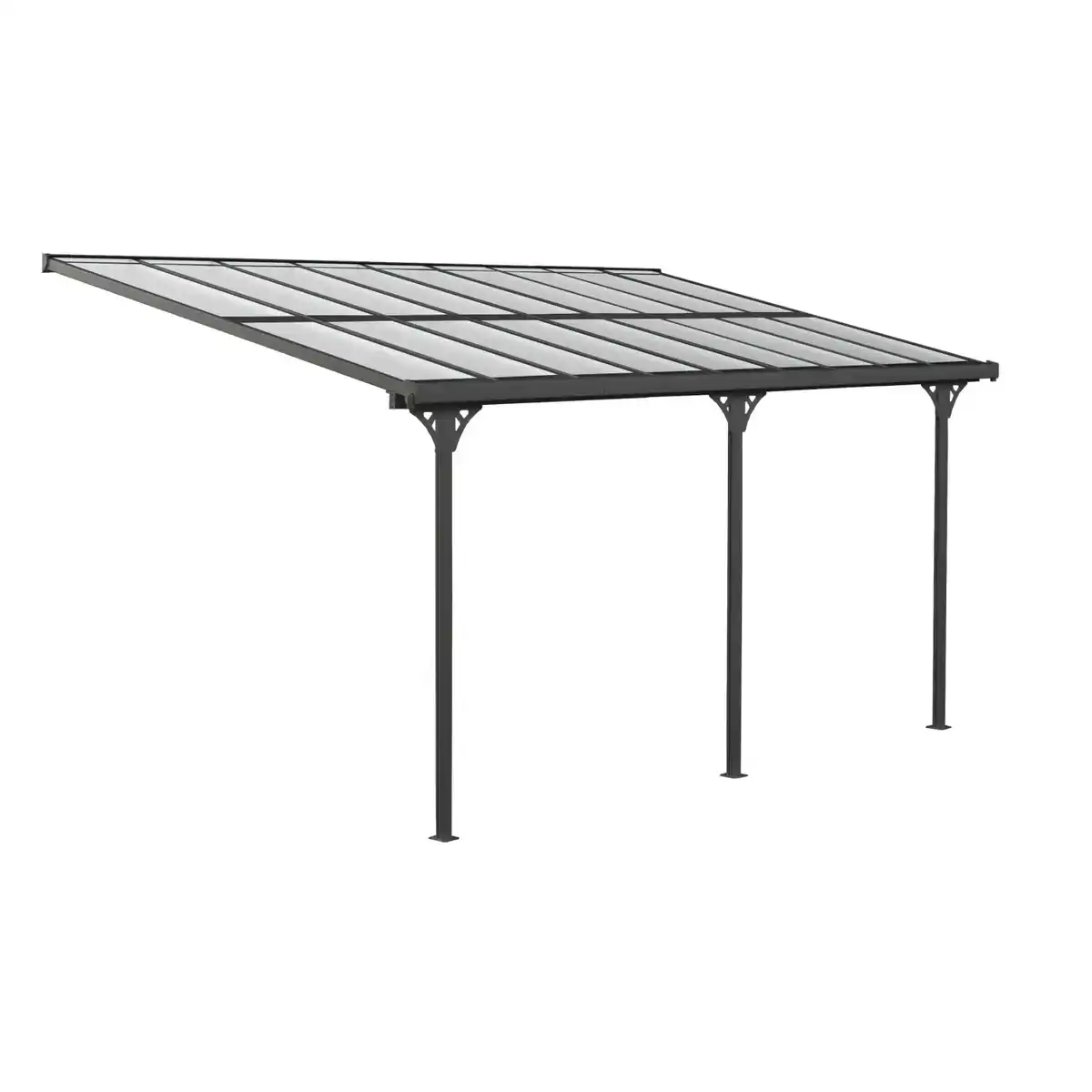 Bild 1 von Westmann Terrassendach Aluminium B x T: 556 cm x 300 cm Schwarz