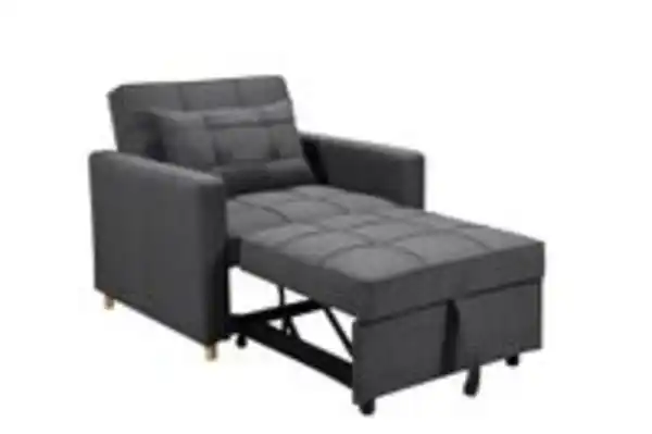 Bild 3 von Sofabett inkl. Kissen, ca. 101 cm x 95 cm x 88 cm - Dunkelgrau