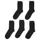 Bild 1 von UP2FASHION BASICS Damen und Herren Socken 5er-Pack, Schwarz, 35/38