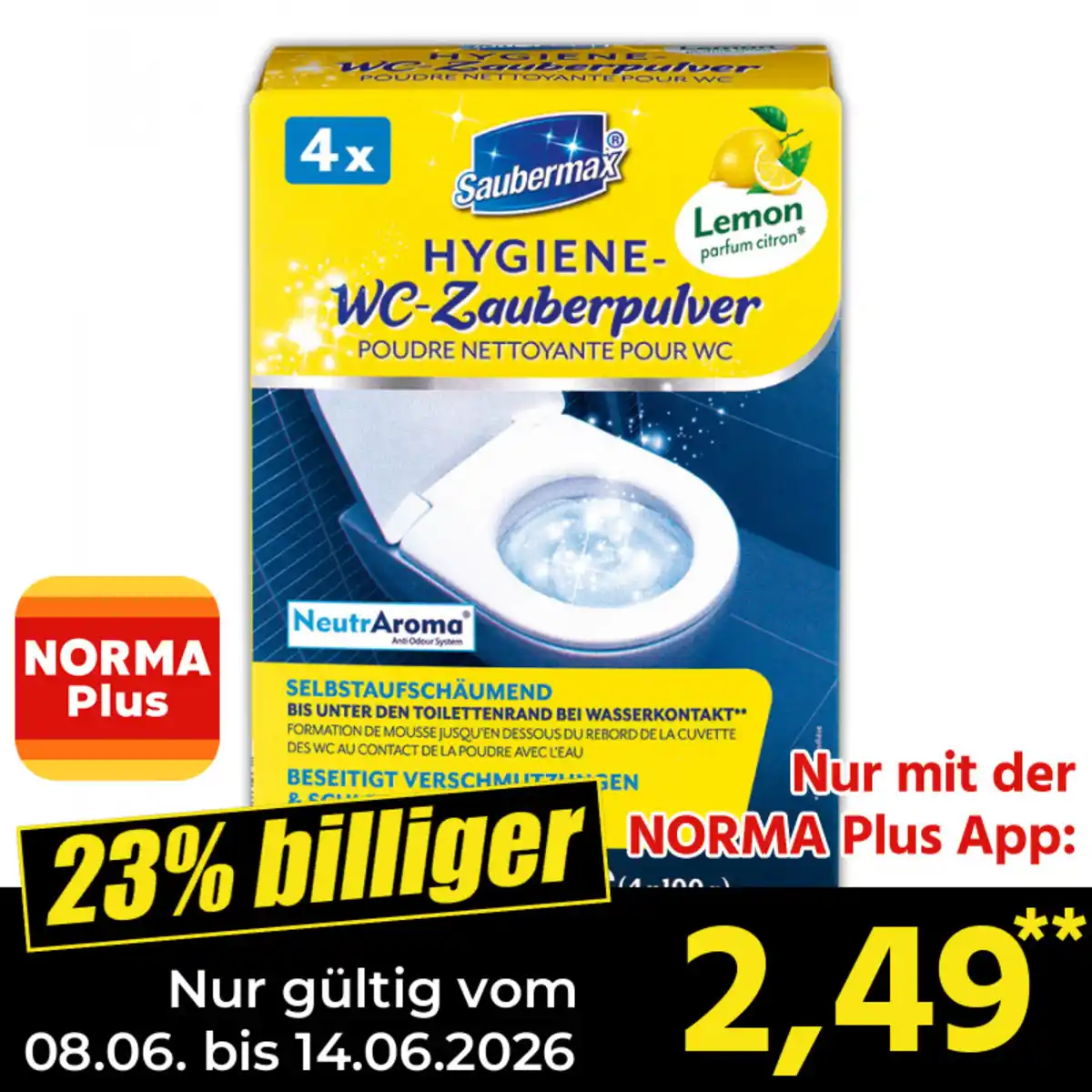 Bild 1 von Saubermax Hygiene-WC-Zauberpulver