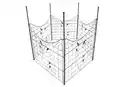 Bild 1 von Metall-Gartenzaun, M2, pulverbeschichtet, ca. 77,5 x 64 cm - Anthrazit