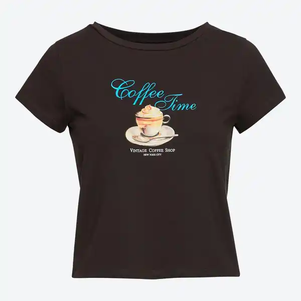 Bild 3 von Damen-T-Shirt mit Frontprint