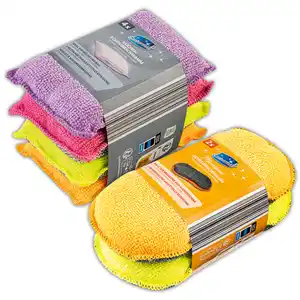 Saubermax Bunte Microfaser Spezialschwämme