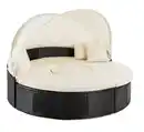 Bild 1 von Outdoor Sonneninsel mit Sonnenschutz, inkl. Auflagen, Polyrattan