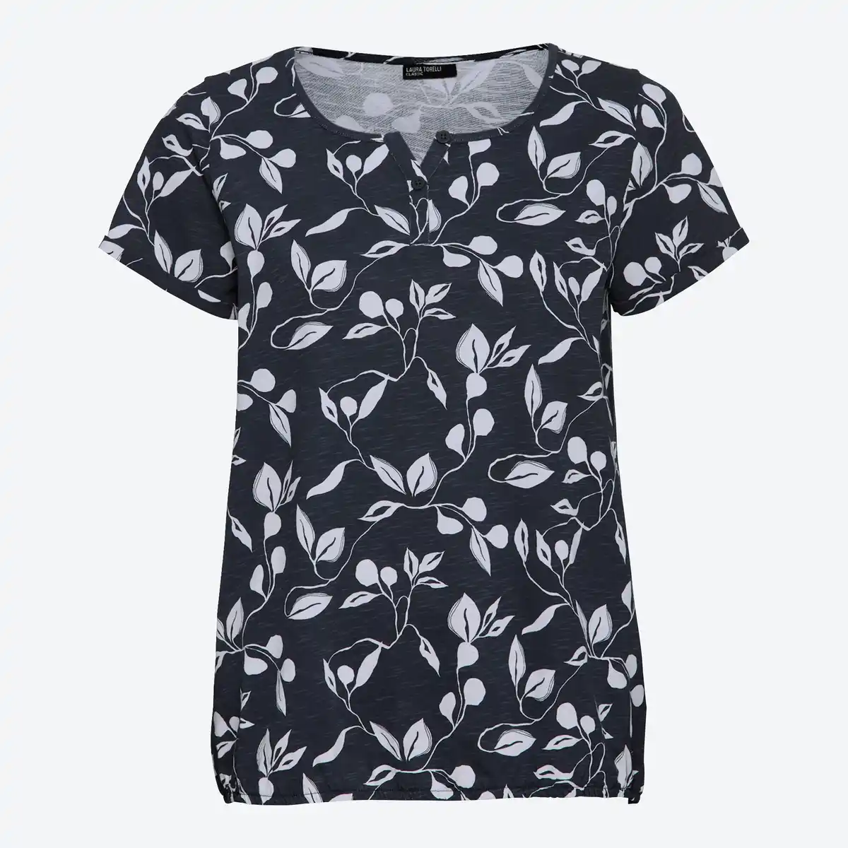 Bild 1 von Damen-T-Shirt mit Knopfleiste