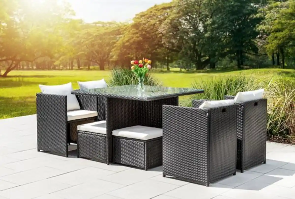 Bild 3 von 22tlg. Polyrattan-Sitzgruppe Gartenmöbel Rattan-Set
