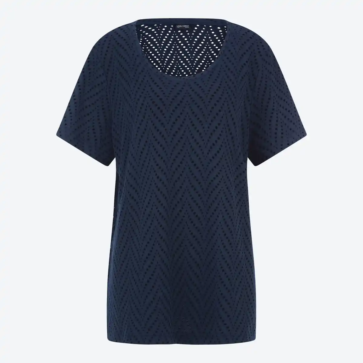 Bild 3 von Damen-T-Shirt mit Lochstruktur, große Größen