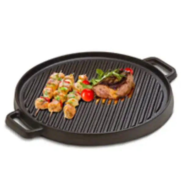 Bild 3 von 2 in 1 Grillplatte rund