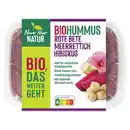 Bild 1 von NUR NUR NATUR Bio-Hummus 150 g, Rote Beete-Meerrettich