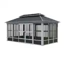 Bild 1 von Sojag Pavillon Olan 1017 Grau-Schwarz 310 cm x 529,5 cm x 291 cm