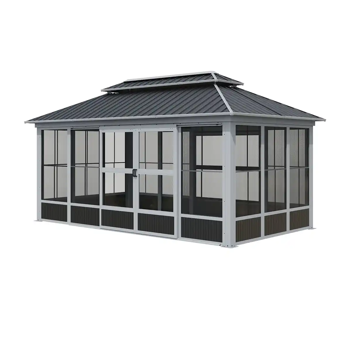 Bild 1 von Sojag Pavillon Olan 1017 Grau-Schwarz 310 cm x 529,5 cm x 291 cm