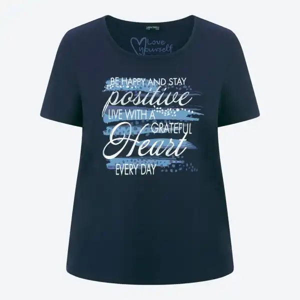 Bild 2 von Damen-T-Shirt mit Frontaufdruck, große Größen