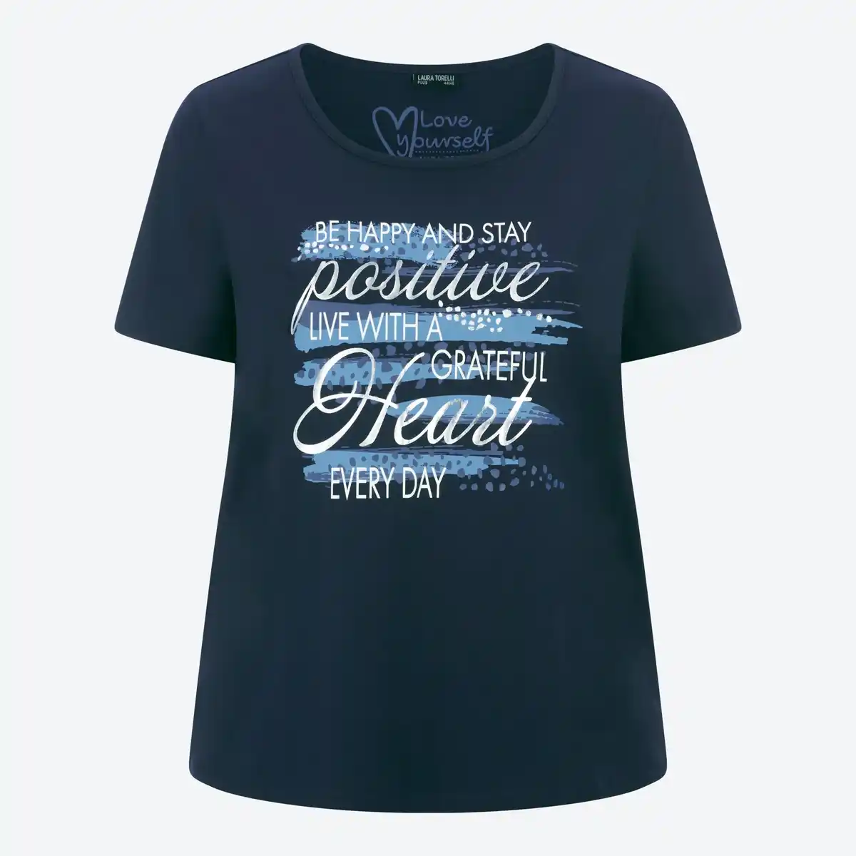 Bild 3 von Damen-T-Shirt mit Frontaufdruck, große Größen