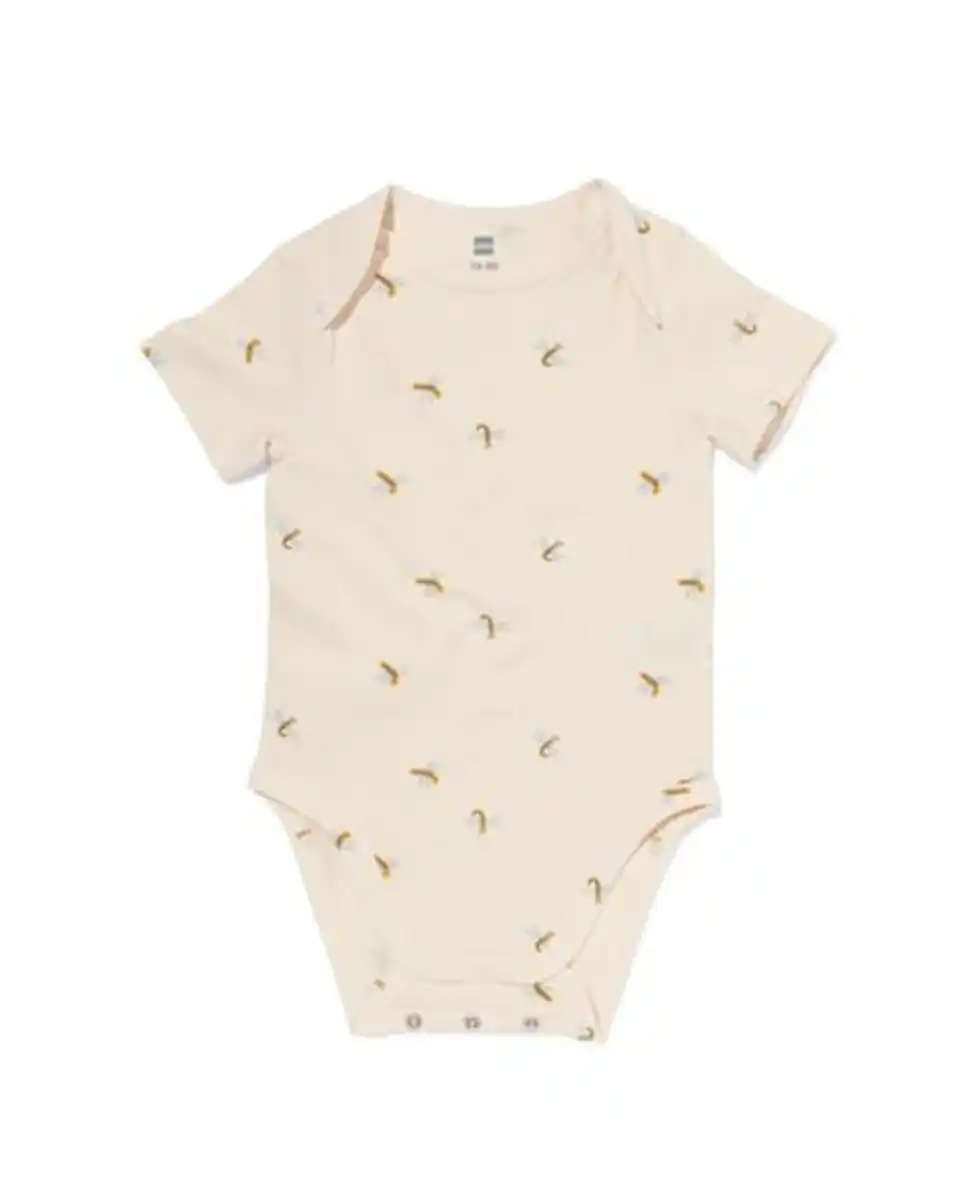 Bild 1 von Mitwachsender Baby-Strampler mit Tieren eierschalenfarben
