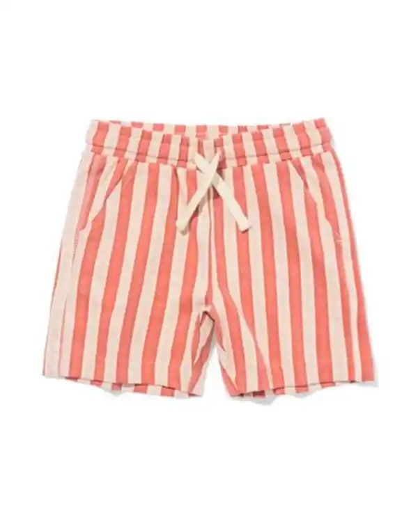 Bild 2 von Kindershorts, Regular Fit, Sweatstoff, gestreift hellbraun