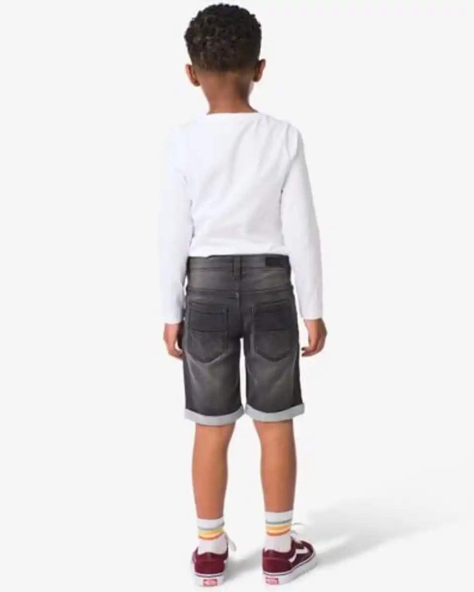 Bild 4 von kurze Kinder-Jogdenim schwarz