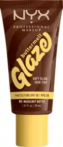 NYX PROFESSIONAL MAKEUP Foundation Buttermelt Glaze mit LSF 30, 09 Hazelnut Butta, 30 ml