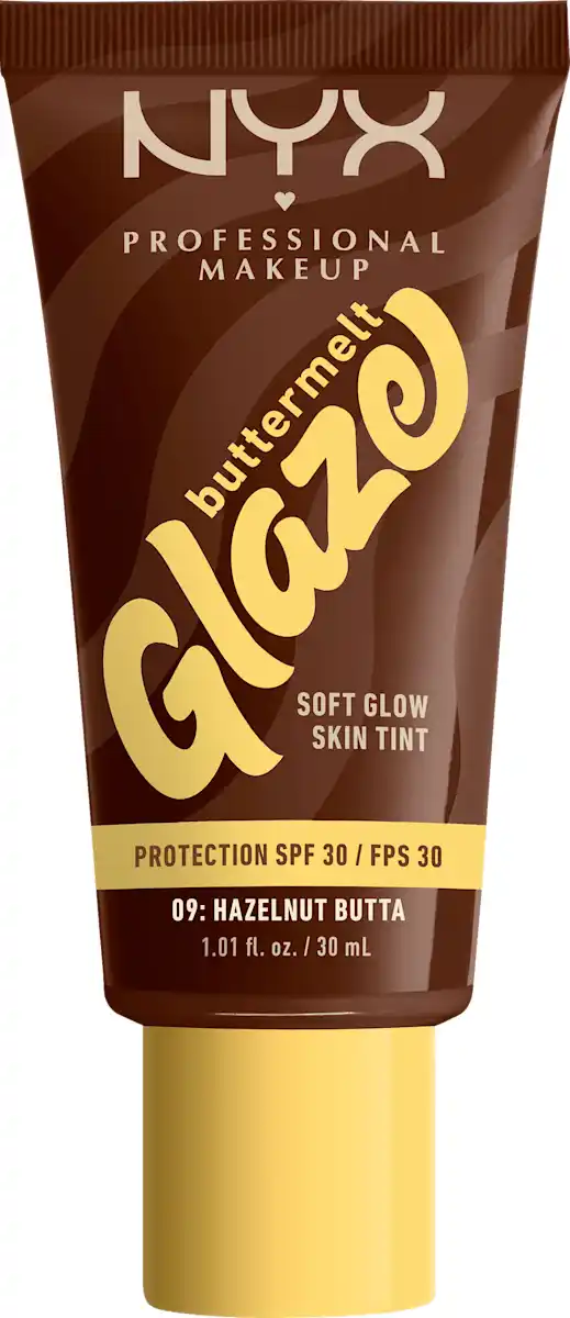 Bild 1 von NYX PROFESSIONAL MAKEUP Foundation Buttermelt Glaze mit LSF 30, 09 Hazelnut Butta, 30 ml