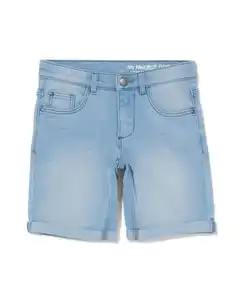 kurze Kinder-Jogdenim hellblau
