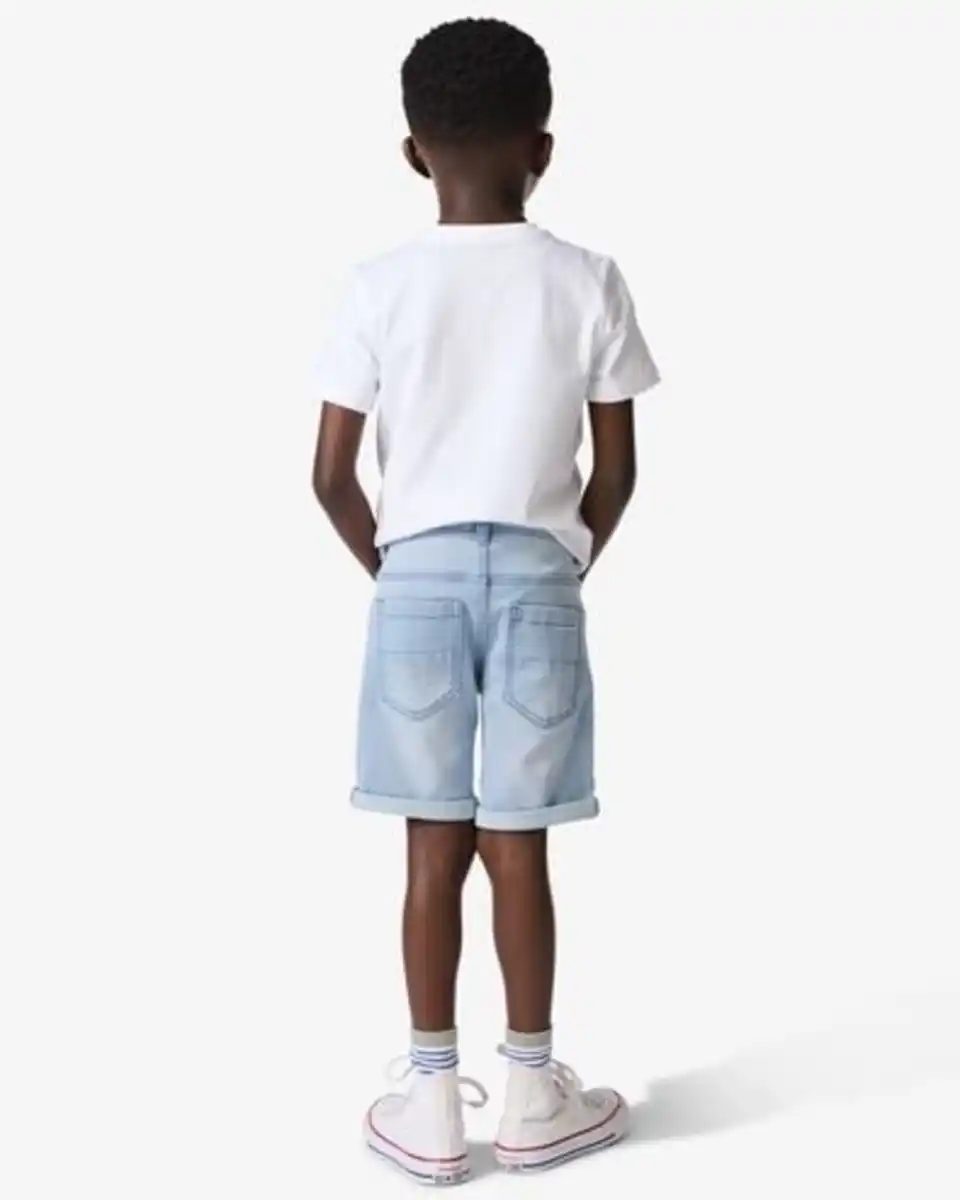 Bild 4 von kurze Kinder-Jogdenim hellblau
