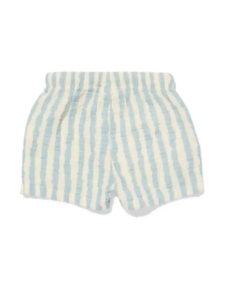 Bild 2 von Newborn-Shorts Comfort Fit Musselin gestreift blau