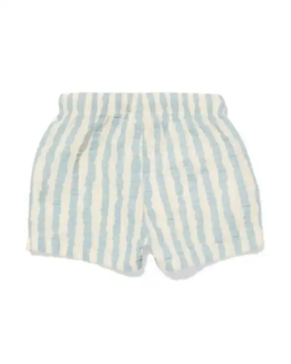 Bild 2 von Newborn-Shorts Comfort Fit Musselin gestreift blau