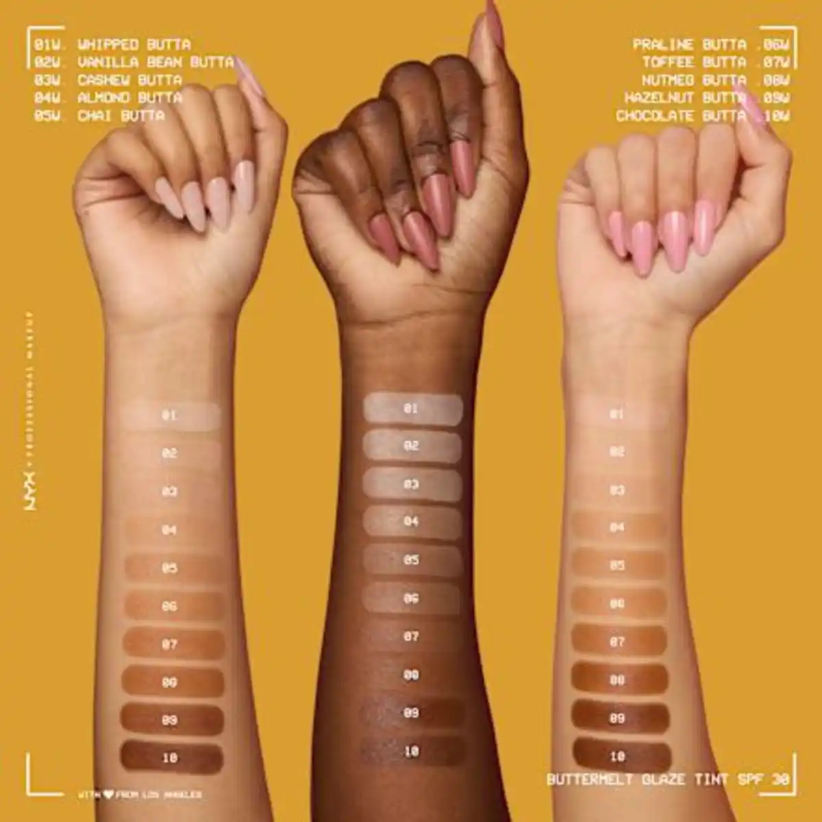 Bild 4 von NYX PROFESSIONAL MAKEUP Foundation Buttermelt Glaze mit LSF 30, 10 Chocolate Butta, 30 ml