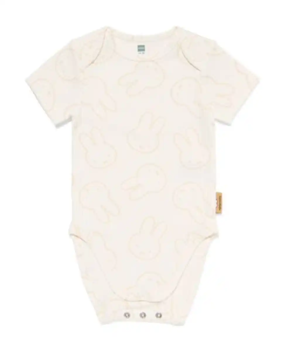 Bild 1 von Miffy mitwachsender Baby-Strampler LENZING™ ECOVERO™, gerippt eierschalenfarben
