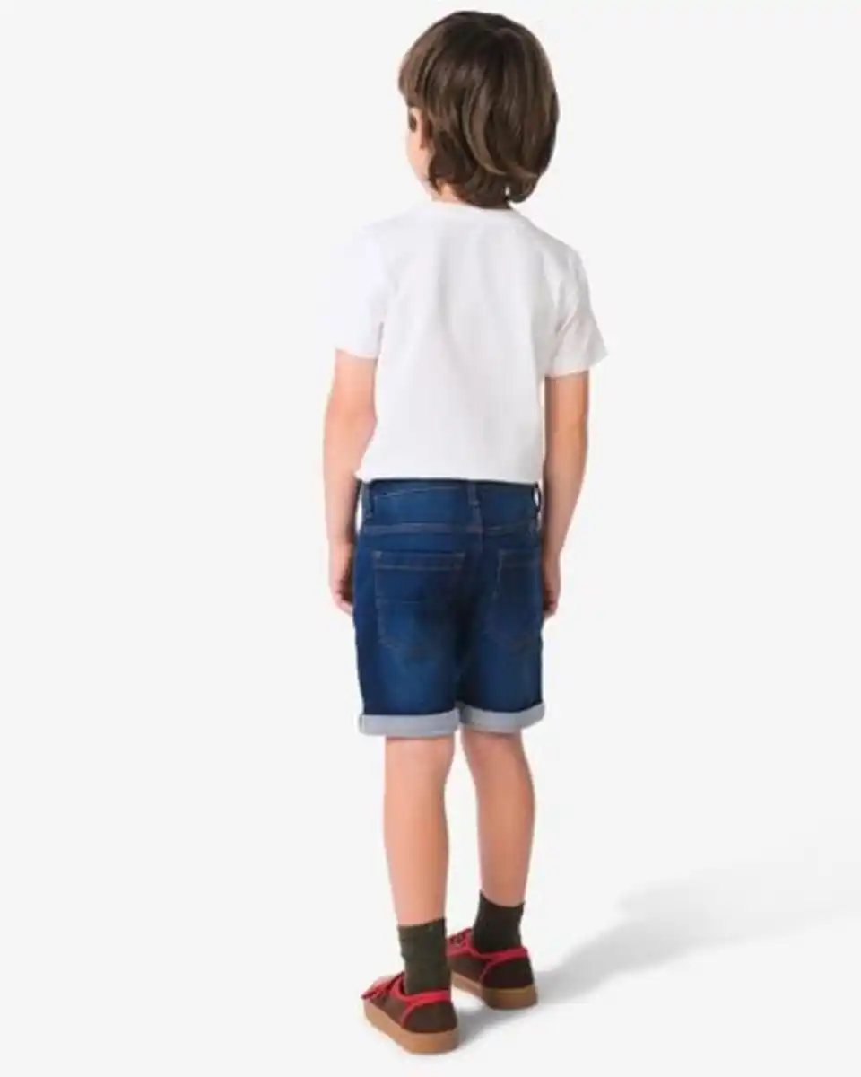 Bild 4 von kurze Kinder-Jogdenim dunkelblau