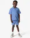 Bild 1 von Kindershorts, normale Passform, Frottee, kariert blau