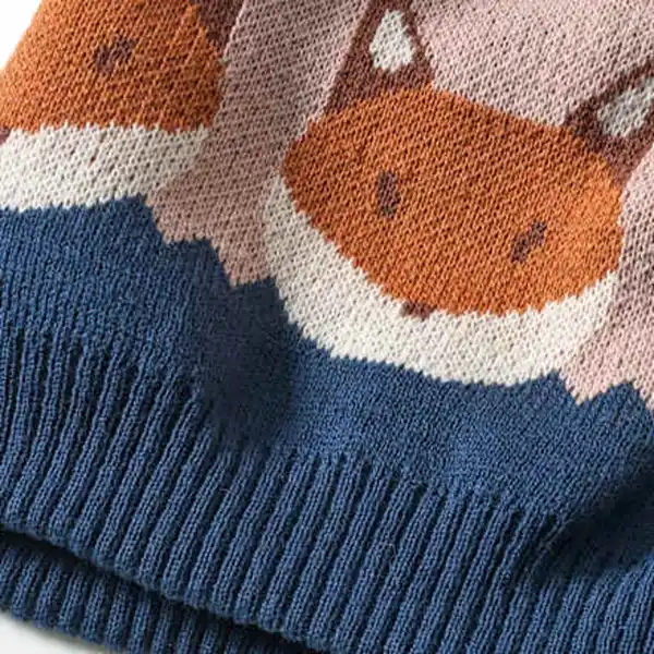 Bild 2 von ALANA Mütze aus Strick mit Fuchs-Muster, blau, Gr. 50/51, 1 St