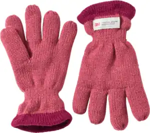 PUSBLU Handschuhe mit Futter, pink, Gr. 3, 1 St