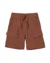 Bild 2 von Kindershorts, normale Passform, Musselin braun