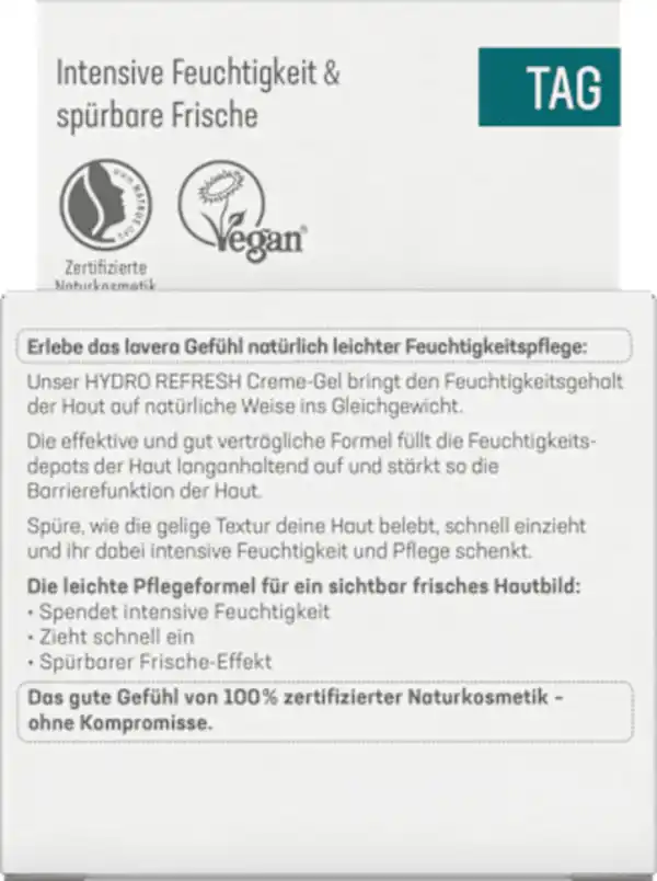 Bild 3 von lavera NATURKOSMETIK Gesichtscreme Gel Hydro Refresh, 50 ml