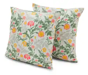 2 Outdoor-Kissen mit floralem Muster