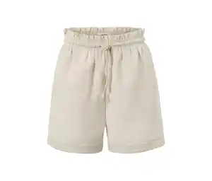 Shorts aus Leinenmix, sandfarben