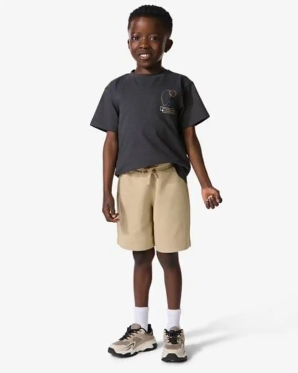 Bild 1 von Kindershorts, Regular Fit, Sweatstoff – 2 Stück beige