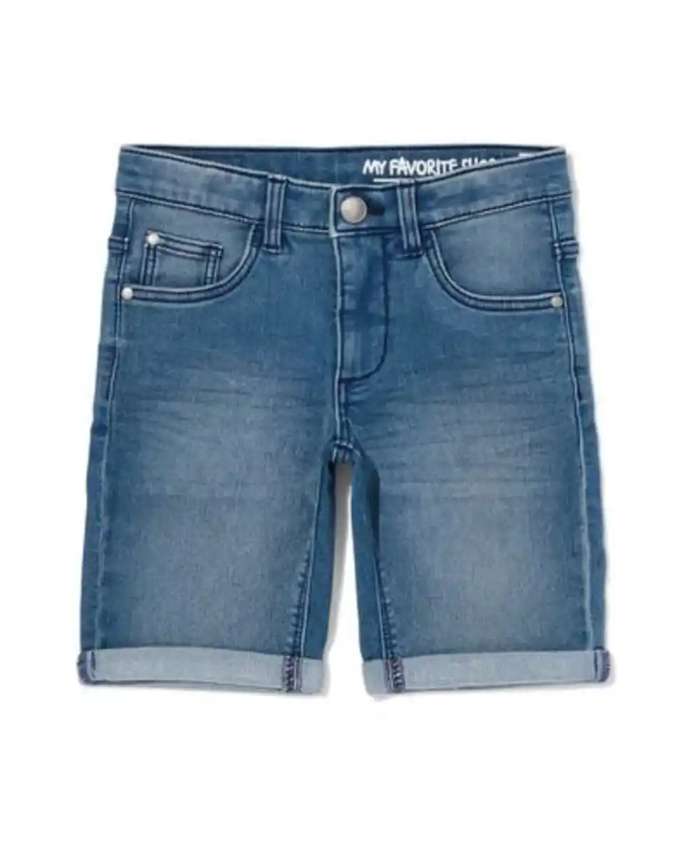Bild 1 von Kinder-Shorts, Jogdenim mittelblau