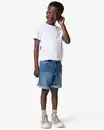 Bild 3 von Kinder-Shorts, Jogdenim mittelblau