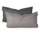 Bild 1 von SCHIESSER Renforcé-Kissenhüllenset »Doubleface«, 2 Stück, 40 x 80 cm, grau/schwarz