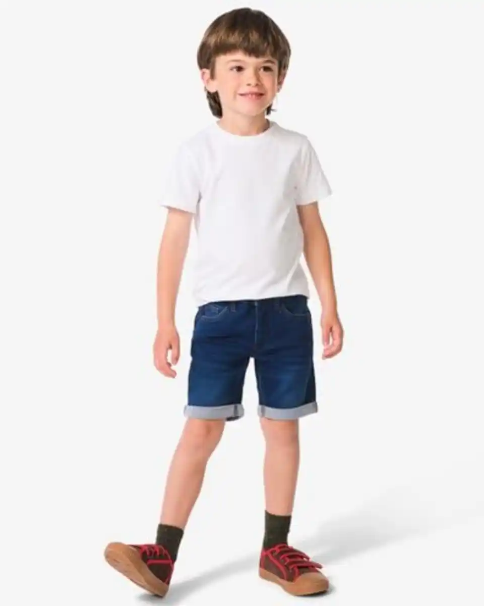Bild 3 von kurze Kinder-Jogdenim dunkelblau
